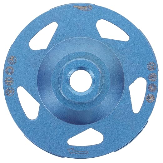 PRODIAMANT 4??Diamond Cup Wheel, 5/8??11 Arbor, Wet/Dry, Max 15,300 RPM ??Concrete & Masonry Grinding for Angle Grinders (Model PD-ST51-i58-100mm)