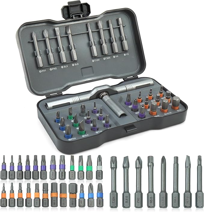 32 In 1 Magnetic Screwdriver Set,Small Ratcheting Screwdriver Pocket Set For Craftsman,Screwdriver Bit Set With Tough Case,Screw Driver Set Kit