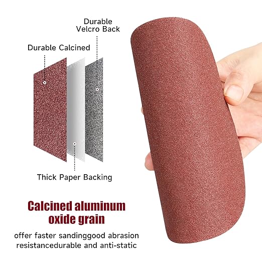 100 PCS 6 Inch Sanding Discs 1200 Grit Hook and Loop Sandpaper, Round Orbital Sand Paper Discs for Sander