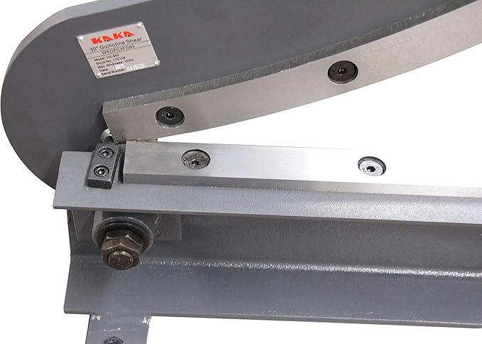 KAKA INDUSTRIAL Sheet Metal Shears,20-Inch 16Gauge (0.06 Inch) Guillotine Metal Shear,Sheet Cutter with Stand for Industrial Fabrication and Construction HS-20