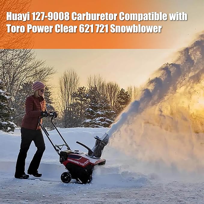 Huayi Carburetor for 127-9008 Toro 21" Power Clear 621 721 R E QZR QZE Snowblower 38741 38742 38743 38744 38751