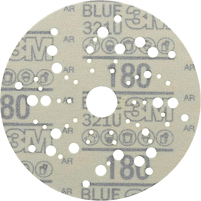 3M Hookit Blue Abrasive Disc 321U Multi-hole, 36161 5 in 180 50 discs per carton