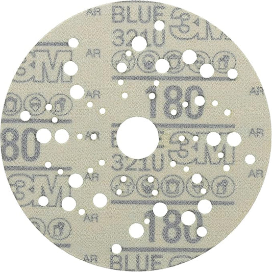 3M Hookit Blue Abrasive Disc 321U Multi-hole, 36161 5 in 180 50 discs per carton