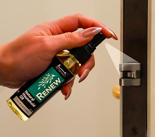 H흲MPURE짰 Renew Natural Household Oil Unscented - Eco-Conscious All-Purpose Lubricant Spray for Doors, Hinges & Locks - Natural Penetrating Oil for Smooth, Long-Lasting Lubrication