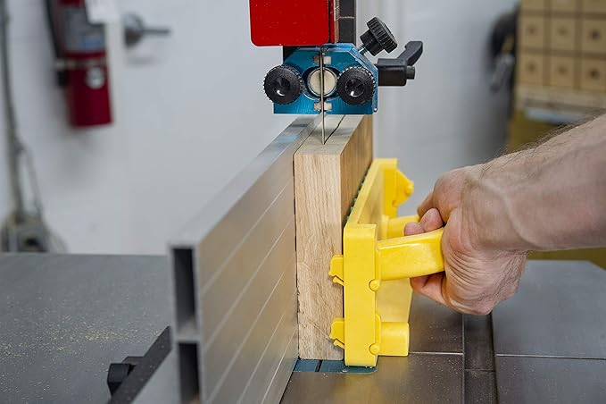 MICROJIG GRR-RIP-BLOCK Smart Push Block for Routers, Jointers, Band and Table Saws, Woodworking Tool, Extreme Grip, GB-1, Yellow/Green