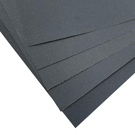 9 x 11 Inch 15pcs Wet Dry Sandpaper, 400 Grit Waterproof Abrasive Sand Paper, Silicon Carbide Sandpaper Sheets for Metal Wood, Auto Polishing