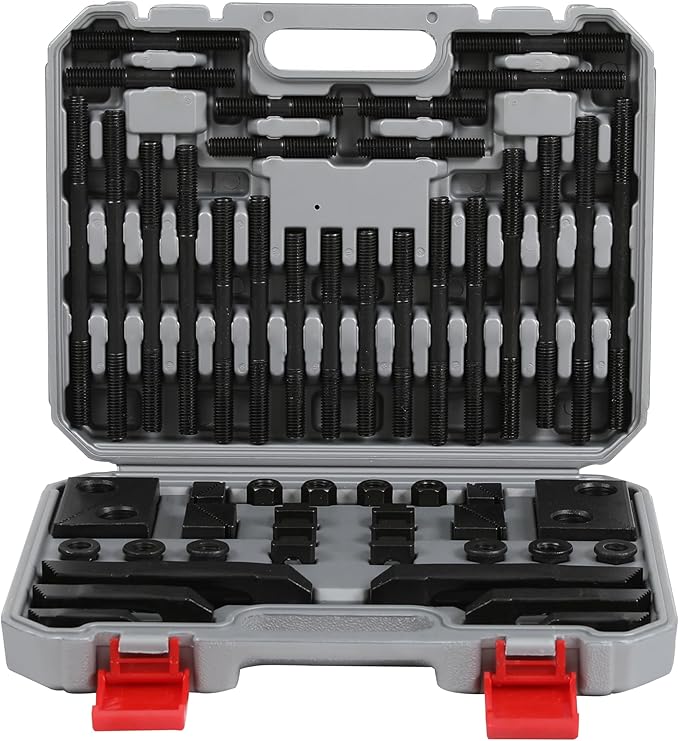 HFS(R) 58PC/SET 7/16" Slot 3/8" - 16 Stud Hold Down Clamp Clamping Set Kit Bridgeport Mill