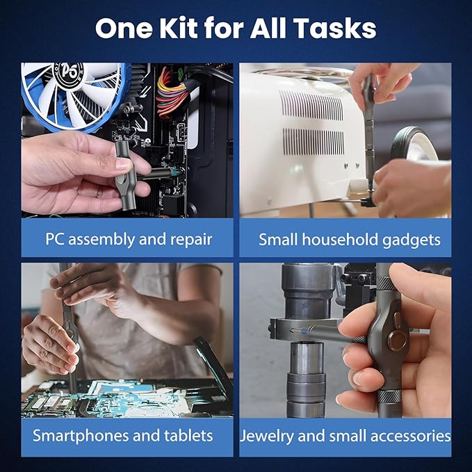 42Pcs Magnetic Ratchet Screwdriver Set with T-Handle&Magnetic Booster,6.2째Precision Gear&Extended Lever Handle,Multi-Bit Screwdriver Kit with 40 Bits&Portable Case for DIY,Home Appliances&Home Repair
