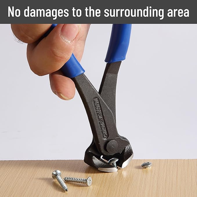 Bates- Nail Puller, Blue, Nail Remover Tool, Cutting Pliers, Carpenter Tools, Staple Puller, Nail Puller Tool, End Cutting Pliers, Nail Pliers, Nail Pulling, Nail Puller Pliers, Nippers Tool