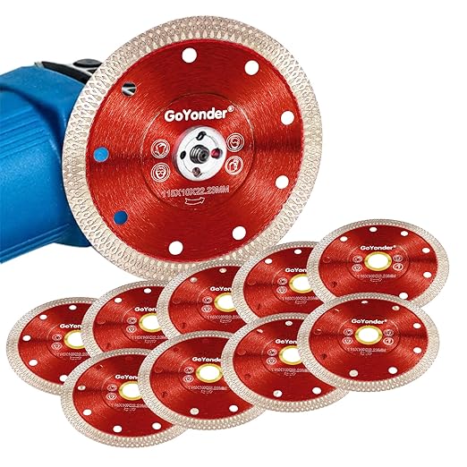 GoYonder 4.5 Inch Super Thin Diamond Saw Blade for Cutting Porcelain Tiles,Granite Marble Ceramics