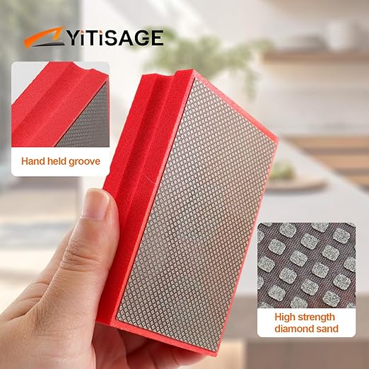 1pc Diamond Hand Polishing Pads Grit 200 Foam Sanding Block for Ceramic Tile Glass Grinding,Sanding Blocks Polishing