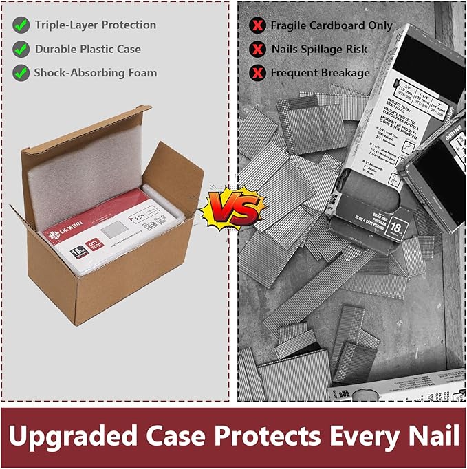 18 Gauge Brad Nails, 6000 Counts 5/8-inch 18 GA Brad Nails, Galvanized Nails for Nail Gun, Finishing Nail Gun Nails for Pneumatic, Electric Brad Nailer Gun