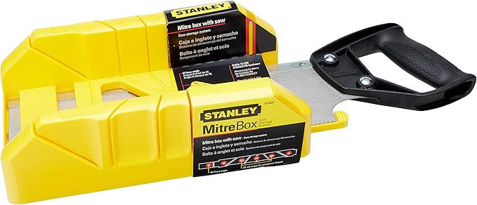 STANLEY Hand Saw with Mitre Box, 12-Inch (19-800)