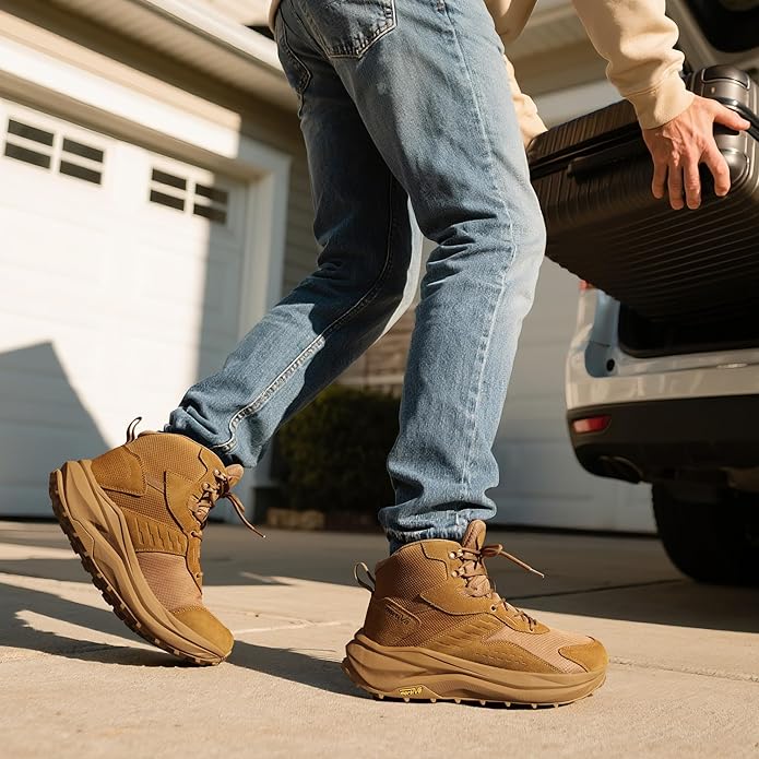 NORTIV 8 Men's Wide Toe Box Hiking Boots Low Drop Waterproof Outdoor Trekking Camping Winter Snow Shoes Katahdin
