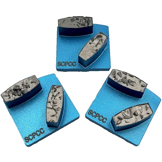 EDiamondTools Scanmaskin Diamond Grinding Discs, Set of 3, Crushed Chip PCDs