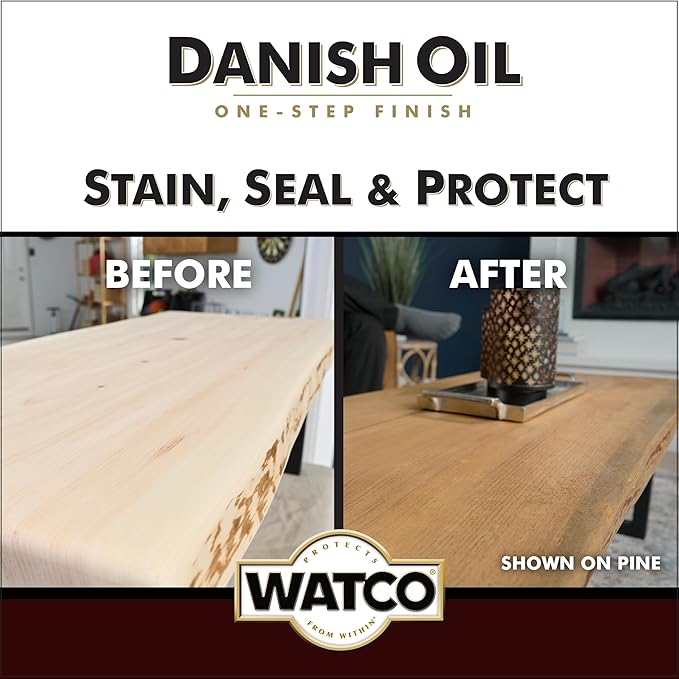 Watco Danish Oil Wood Finish Spray, 11.25 oz, Dark Walnut