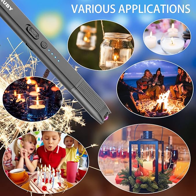 MEIRUBY Electric Candle Lighter for Women Candle Lovers - 2 Pack Gift Ideas