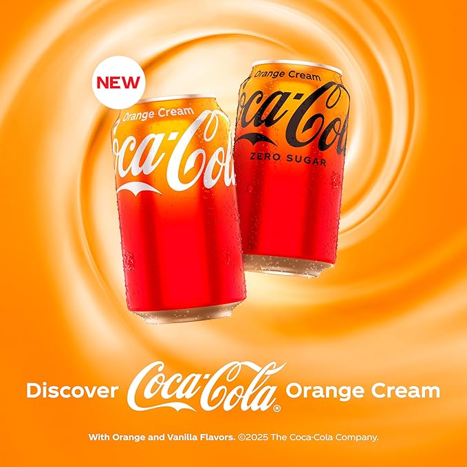 Coca-Cola Orange Cream Soda, 12 oz. cans (Pack of 12)