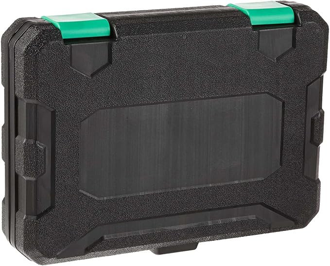 Amazon Basics 19-Piece 1/2-Inch Drive 6 Point Shallow Impact Socket Set, SAE Size With Carrying Case, 10.2" x 8.5" x 2.4"