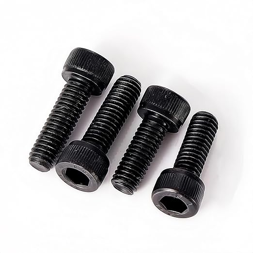 YIIFLY M12-1.75 x 35mm Socket Head Cap Screws, M12x1.75 Bolt, 12.9 Grade Alloy Steel, Allen Socket Drive, Black Oxide Finish, Full Thread, Quantity 8,