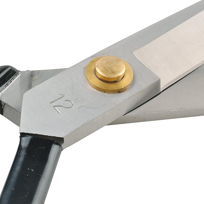 eZthings짰 12" Upholstery Shears Heavy Duty Scissors For Cutting Arts and Craft Fabrics, Carpets (12 Inch Leather Cutting)