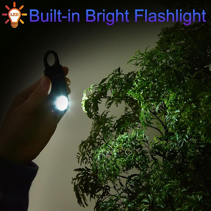 135dB Rechargeable Personal Safety Alarm Strobe Light Flashlight Keychain Siren for Women, Girls, College, School Students Emergency SOS Alerts Loud Sound Hiking Alarm Torchlight Bear Deterrent. Black