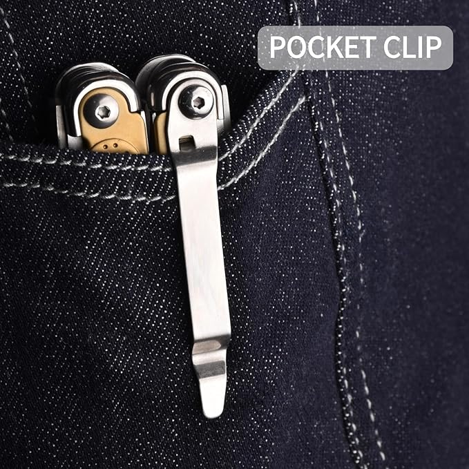 SQT Multitool, Gifts for Men, Foldable & Self-Locking, Professional Multitool for DIY, Outdoor Camping, and Home Repairs... (SQT2048-Glod)