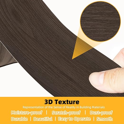 GSCIT Club Wood Grain Repair Tape, 15.7 inch X 25ft Self Adhesive Red Walnut Grain Repair Patch for Tables, Chairs, Baseboards, Doors, Windows, Floors, Handicraft DIY.