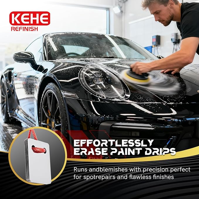 Automobile Spray Paint Point Repair Scraper,Carbide Tungsten Repair Scraper Tool Paint File for Edge Banding, Denibbing, and Spot Repair
