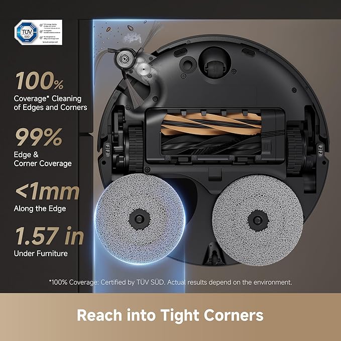 DREAME X50 Ultra Robot Vacuum and Mop with Auto-Empty and Mop Self-Cleaning, 20,000Pa Suction, Obstacle Avoidance and 360째 Navigation, Corner to Edge Deep Cleaning, Detangling Brush