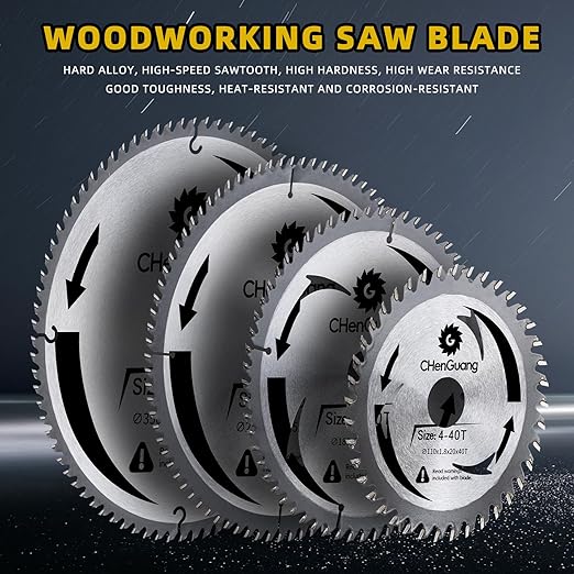 7 Inch 60 Tooth Miter/Tungsten Carbide Tipped Blade High-Performance Professioal Saw Blade for Cutting Wood