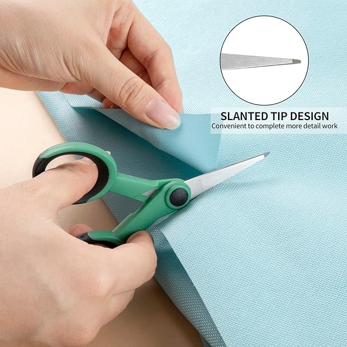 4-Piece Professional Tailor Sewing Scissors Set - 8.1" Heavy Duty Sharp Blades, 4" Detail, 5.1" Embroidery, 5" Thread Snips with Ergonomic Comfortable Handle