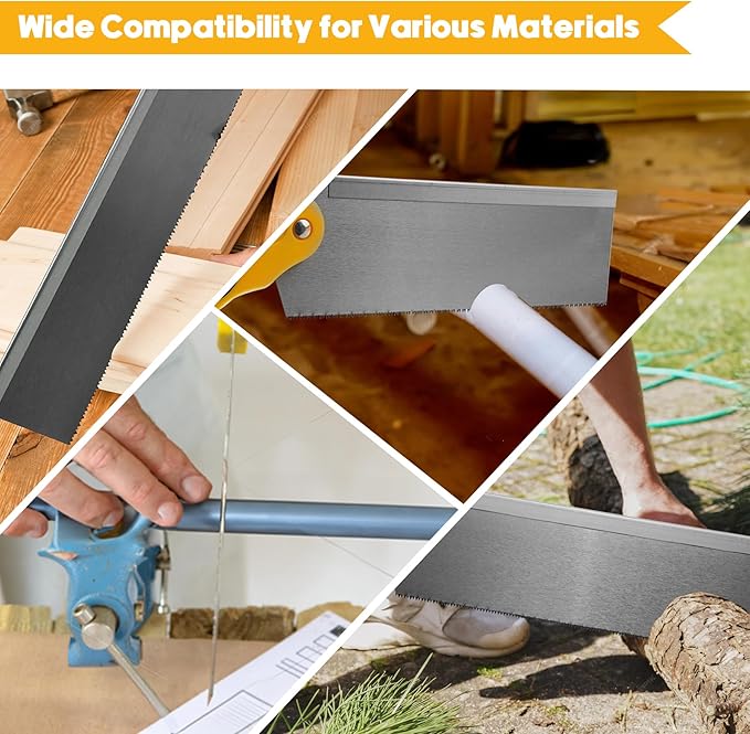 4PCS Miter Box and Saw Set, 4.13 × 12-Inch Extra-Wide Mitre Box with 3 Mitre Saws for Heavy-Duty Tasks, Miter Box with Saw Included for Precise Miter and Bevel Cuts Woodworking DIY Crafting