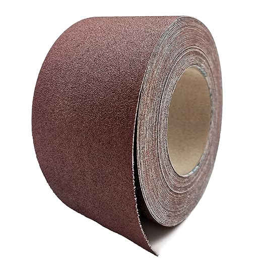 3 Inch x 49 Feet Emery Cloth Roll Aluminum Oxide Abrasive Paper Roll Continuous Sandpaper for Metalworking, Woodworker, Furniture Repair, Sanding (600 Grit)