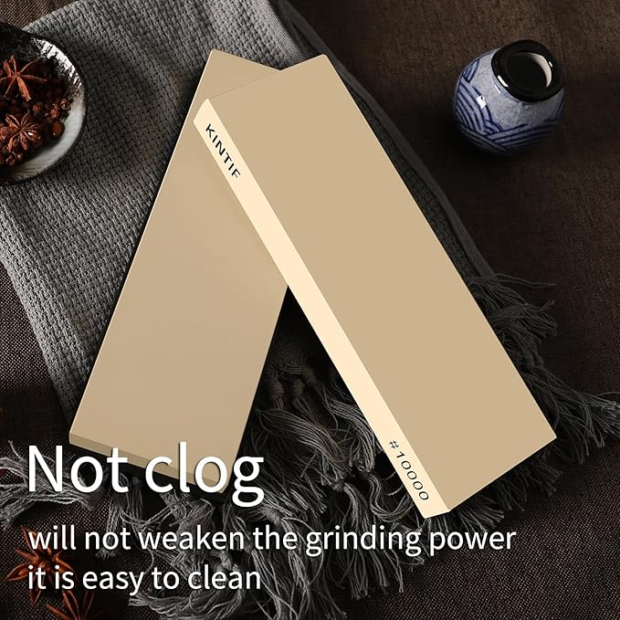 Whetstone Knife Sharpening Stone #10000 Ultra Fine, Polishing Whetstone Fine grinding, Splash and go, Fine Sharpening Stone