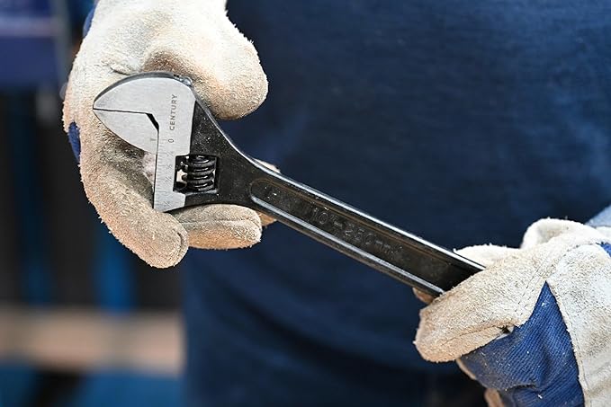Century Drill & Tool 72624 Adjustable Wrench, 8"