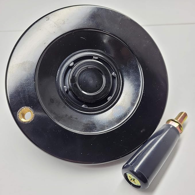 The Ultimate Handwheel | 0.5" or Less Shaft - Out Dia 5" | 2-Type Set Screw and Revolving Knob Handle Included Can be Used Immediately Without Any Pre-Processing Before Use. [Made in Korea]