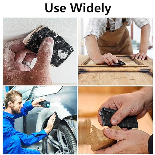 Sandpaper Sheets 100-Pack,80 to 5000 Grit,Wet Dry Sandpaper for Wood,Metal,Automotive & Paint Sanding Polishing,9x3.6 Inch Sand Paper Kit(Assorted Grits)