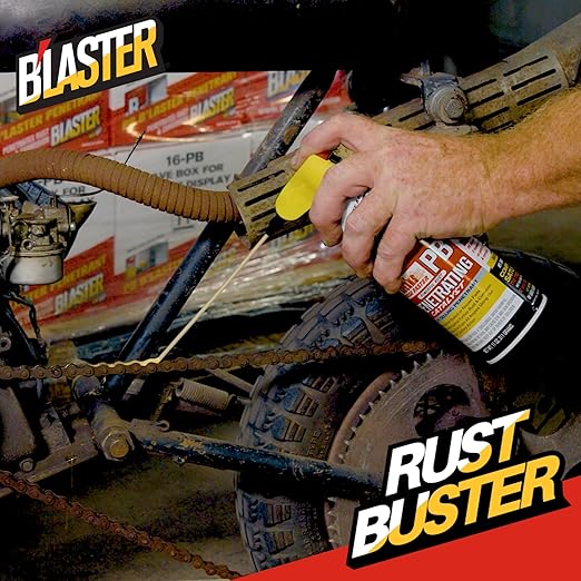 B?셂aster Penetrating Oil Spray ??Rust Prevention Penetrating Fluid ??Loosens Rusted Bolts, Protects Against Corrosion, Multi-Use Anti Rust Spray for Frozen Parts ??11oz (Case of 6)