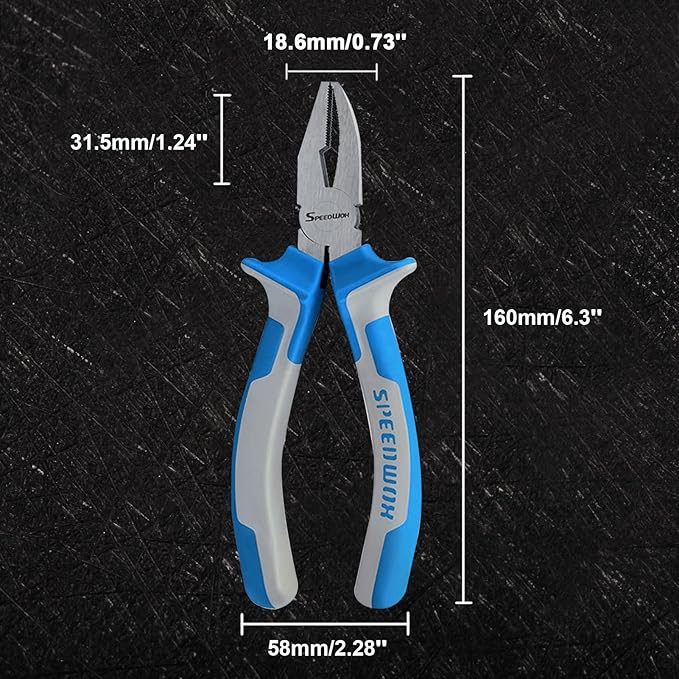 SPEEDWOX 6" Breaker Grozer Pliers - Professional Breaking and Grozing Pliers for Stained Glass Work