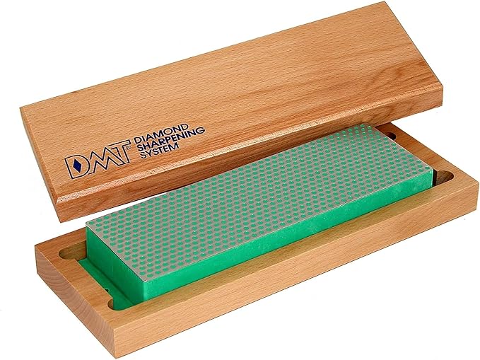 Diamond Machining Technology (DMT) 8-in. Diamond Whetstone Bench Stone, Extra Fine Grit Sharpener with Hardwood Box (W8E)