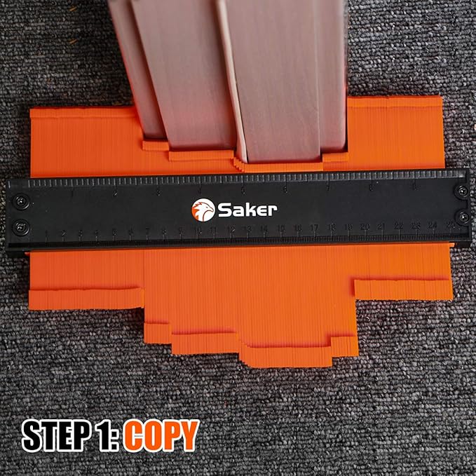 Saker Contour Gauge Profile Tool with Adjustable Lock,Christmas Gifts for Men Women Dad Boyfriend Husband,Precisely Copy Irregular Shape Duplicator for Woodworking Tracing 10 Inch Christmas Packaging