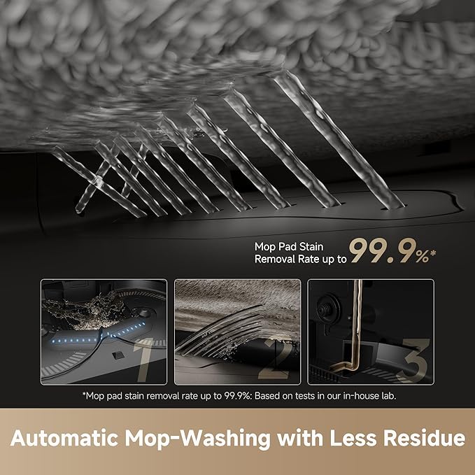 DREAME X50 Ultra Robot Vacuum and Mop with Auto-Empty and Mop Self-Cleaning, 20,000Pa Suction, Obstacle Avoidance and 360째 Navigation, Corner to Edge Deep Cleaning, Detangling Brush