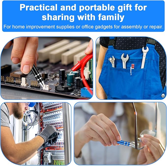 20 Pcs Pen Screwdriver Gifts Multitool Handy Tool 8 In 1 Magnetic Pocket Screwdriver Precision Function for Mini Gadgets