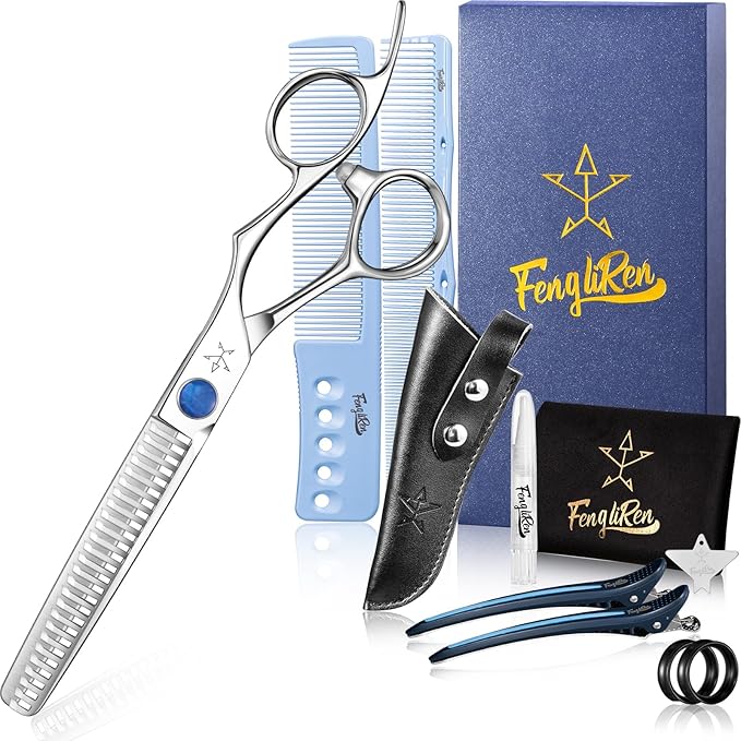 High-end Professional Hair Cut Thinning Scissors Hair Cutting Teeth Shears Barber Hairdressing Texturizing Scissor Extremely Very Sharp 6.6 Inch Dynamic Stainless Steel Alloy For Men Women