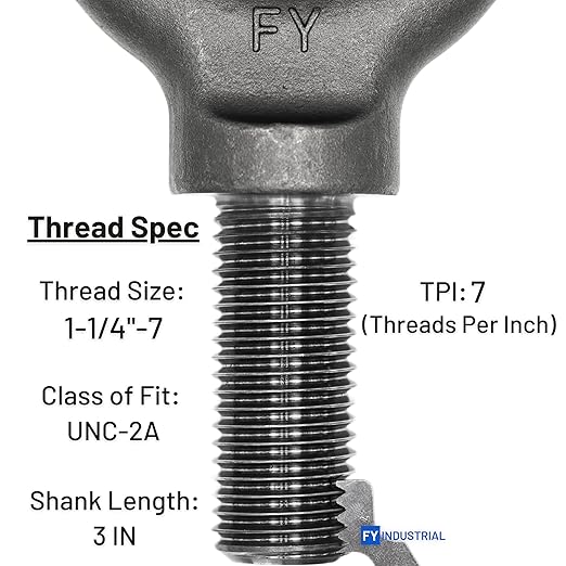 Lifting Shoulder Eye Bolt 1-1/4"-7 X 3