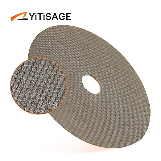 5 Inch Electroplated Diamond Grinding/Polishing Pads Sanding Granite Concrete Glass Metal Stone Grinding Disc(grit 200-1pc)