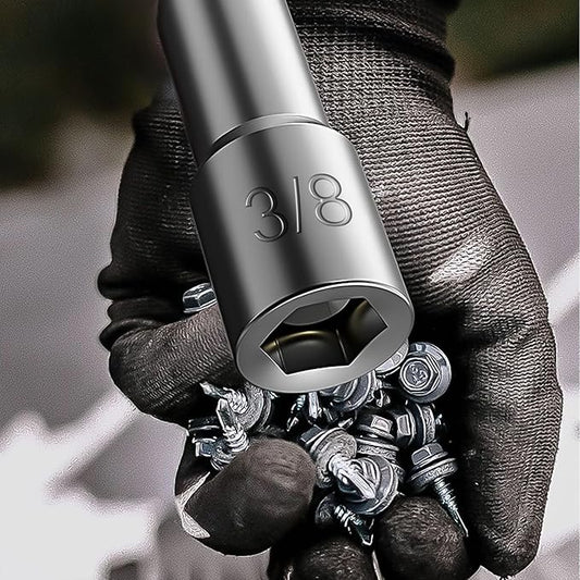 Havaro 10-Piece 3/8" 6-Point Nut Driver Bit Set, 1/4" Hex Shank, 2.56" Length, Chrome Vanadium Steel, Metal & Wood