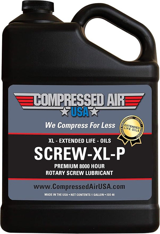Premium 8000 Hour Rotary Screw Air Compressor Lubricating Oil - CompressedAirUSA - XL - Extended Life Oils (1 Gallon)