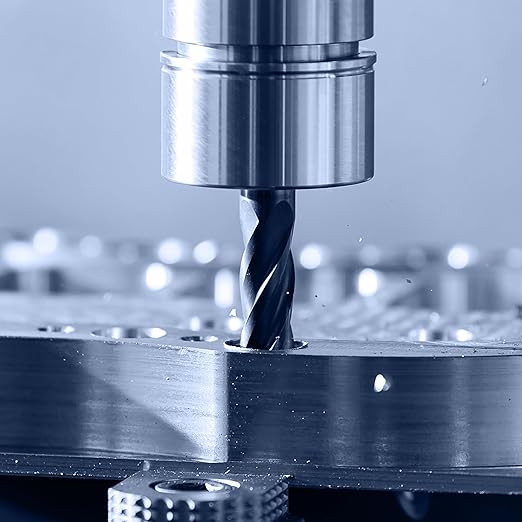 LUMA 3/8" Solid Carbide Jobber Drill Bits with Straight Shank and 118째 Point Angle, Made from Tungsten Carbide Material,5-Pieces
